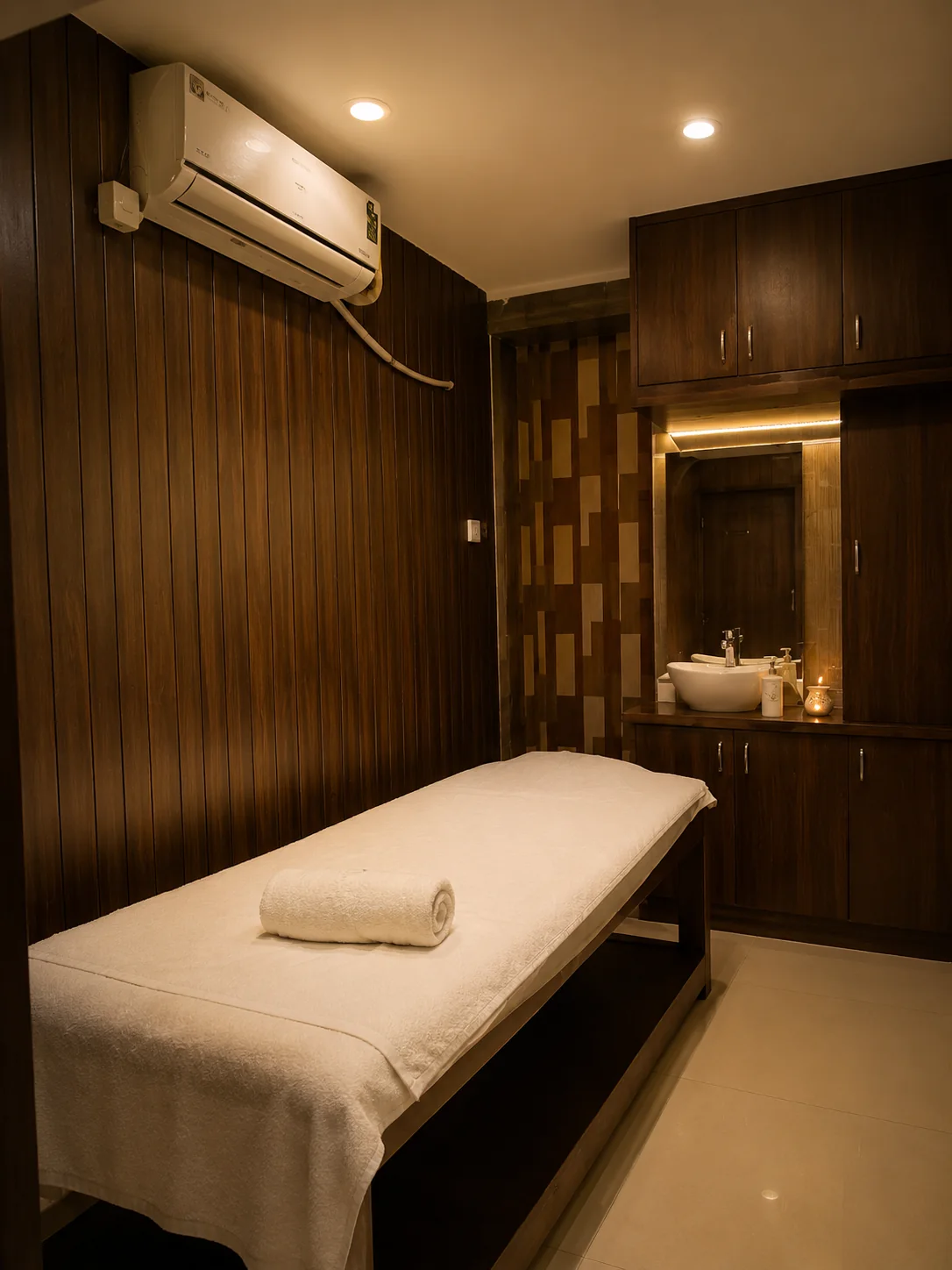 Massage room at Hills Wellness Spa Madhapur