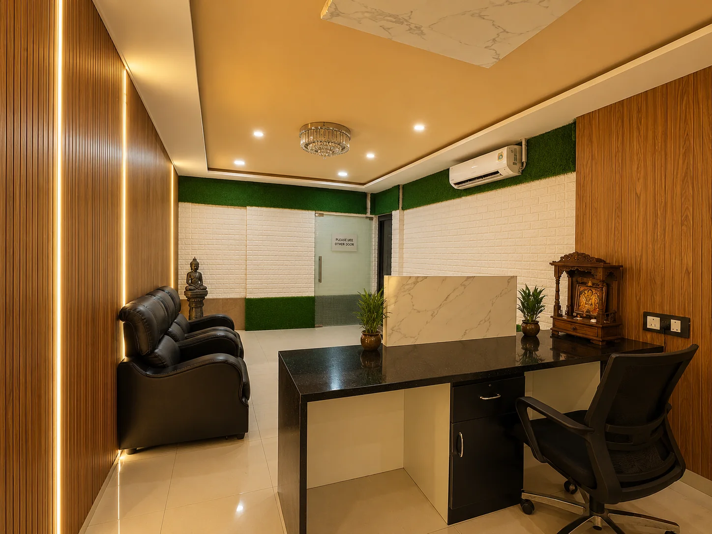Hills Wellness Spa reception in Madhapur near HITEC City